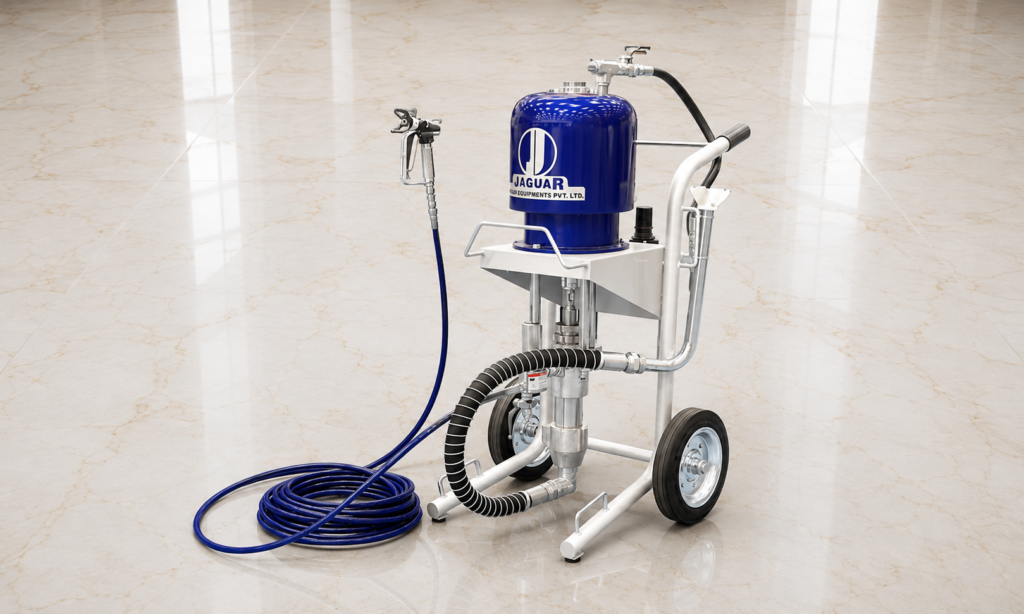 Air less spraying machine