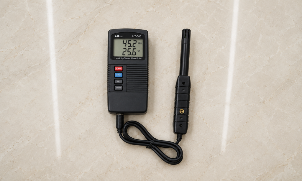 Humidity dew point meter